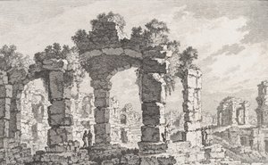Ruines de Cumes ، القرن الثامن عشر. بواسطة كوينتين بيير تشيدل
