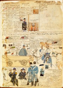 Uniforms of army of Kingdom of Sardinia, color plate by Quinto Cenni بواسطة كوينتو سيني