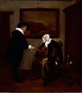 زيارة الطبيب (زيت على قماش ، حوالي 1655)