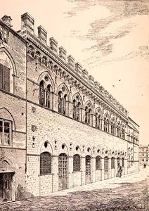Palazzo Grotanelli ، من "أمثلة على العمارة البلدية والتجارية والشوارع في فرنسا وإيطاليا من القرن الثاني عشر إلى القرن الخامس عشر" ، سنة النشر. بواسطة دبليو ماكنزي