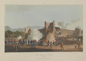 The Storming of Schinaass, Jan 3rd 1810, engraved by I. Clark