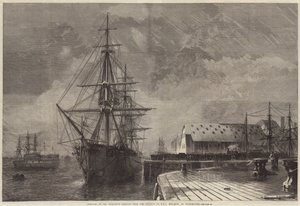 إزالة بقايا السيد بيبودي من السكة الحديد إلى HMS Monarch في بورتسموث