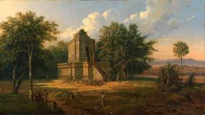 المعبد الجاوي في أطلال ، 1860.