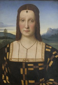 صورة إليزابيتا غونزاغا 1471-1526 بواسطة رافايللو سانزيو رافائيل