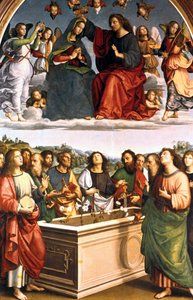 تتويج مذبح العذراء أودي أودي ، 1502-1503 بواسطة رافايللو سانزيو رافائيل