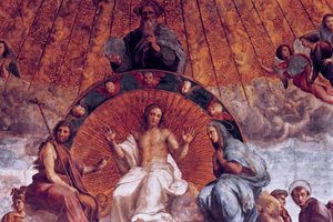 الخلاف حول القربان المقدس ، التفاصيل ، 1508-1509 بواسطة رافايللو سانزيو رافائيل