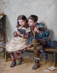 في المدرسة ، 1883