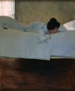الكسل - الكسل - رسم رامون كاساس (1866-1932) - ج. 1898 - زيت على قماش - 32643 - متحف كاتالونيا الوطني للفنون ، برشلونة بواسطة رامون كاساس