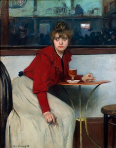 في Moulin de la Galette أو La Madeleine. لوحة لرامون كاساس آي كاربو (1866-1932) بواسطة رامون كاساس إي كاربو