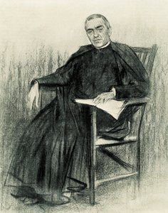 صورة للشاعر الكتالوني جاسينت فيرداغير (1845-1902) (رسم) بواسطة رامون كاساس إي كاربو