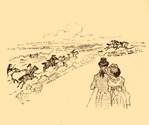 يراقب المتفرجون بينما يطارد جون جيلبين عبر الريف ، 1878 ، c1918. بواسطة راندولف كالديكوت