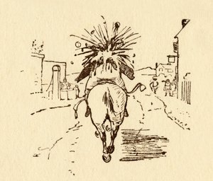 انفجرت زجاجات النبيذ جون جيلبينز ، 1878 ، c1918. بواسطة راندولف كالديكوت