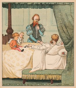 الآن ، يا أخي ، قال الرجل المحتضر ، انظر إلى أولادي Deare ، c1878. بواسطة راندولف كالديكوت