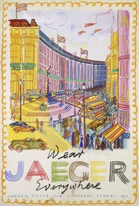 شارع ريجنت، حوالي عام 1936 (غواش على ورق) بواسطة راؤول دوفي