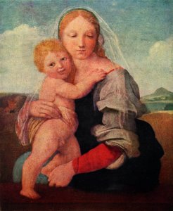 ماكنتوش مادونا ، c1510-1512 ، 1929 بواسطة رافايللو سانزيو رافائيل