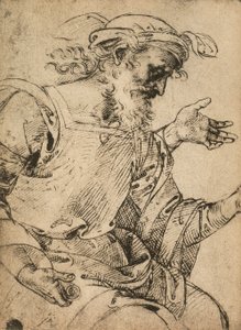 النبي حزقيال. رسم رافائيل. غاليري ديل أكاديميسيا ، البندقية بواسطة رافايللو سانزيو رافائيل