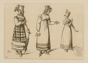 أزياء فرنسية (1814-15) بواسطة رافائيل جاكيمين