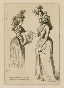 الموضات الفرنسية عام 1791 بواسطة رافائيل جاكيمين