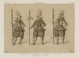 Halberdiers من موكب الأمير ، 1615-1620 بواسطة رافائيل جاكيمين