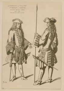 المارشال من تالارد والسيد لوبان في المخيم قبل معركة لانداو ، نوفمبر 1703