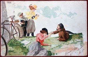 الدولة الطرف: النزهة وركوب الدراجات - رسم إيضاحي بقلم ر. كيرشنر ، v1900