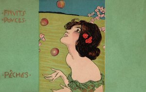 خوخ، حوالي عام 1900 (رسم توضيحي)