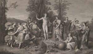 أبولو ويفكر على بارناسوس ، 1784. ، 1784.