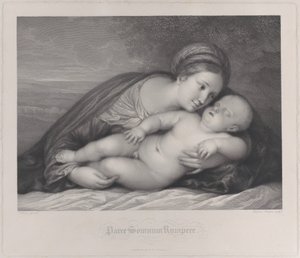 مادونا تحتضن الطفل المسيح النائم ، 1797.