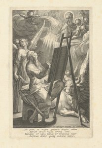 رسم القديس لوقا للعذراء ، 1580.