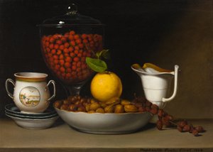 لا تزال الحياة - الفراولة والمكسرات ، 1822. بواسطة رافائيل بيل