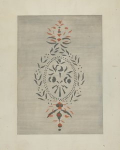 التفاصيل من Stencilled Wall ، ج. 1937. بواسطة راي هولدن