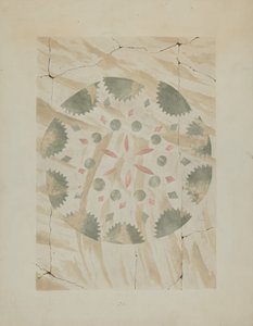 التفاصيل من Stencilled Wall ، ج. 1937. بواسطة راي هولدن