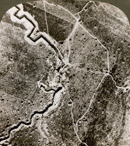 صورة جوية للخطوط الألمانية ، الحرب العالمية الأولى ، 1914-1918.