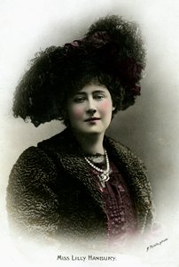 ليلي هانبيري 1874-1908 ، الممثلة الإنجليزية ، أوائل القرن العشرين.