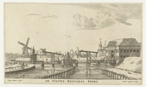 منظر لـ Derde Regulierspoort في أمستردام البوابة العادية الجديدة (العنوان على الكائن) مدينة جيتس أمستردام (عنوان المسلسل) صور جديدة وملفتة للنظر لبوابات مدينة أمستردام كشف عنها R.N. بحار (عنوان المسلسل