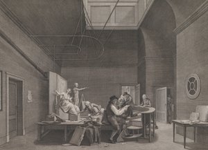 أكاديمية الرسم في جمعية Felix Meritis في أمستردام ، كاليفورنيا. 1800. بواسطة رينير فينكيليس