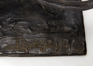 مشي النمر ، مرفوعة الساق الخلفية ، حوالي 1904 (برونزي مشمس) بواسطة رامبرانت بوجاتي