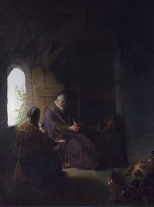 آنا وطوبة المكفوفين ، حوالي 1630 (زيت على اللوح) بواسطة رامبرانت فان راين