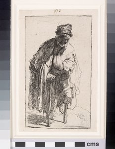 متسول بساق خشبية ، حوالي 1630 (حفر) بواسطة رامبرانت فان راين