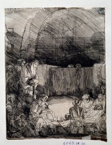 معرض جسد المخلص رسم رامبرانت هارمنزون فان راين (1606-1669) فلورنسا ، أوفيزي (مكاتب) ، غابينيتو ديسيغني إي ستامب بواسطة رامبرانت فان راين
