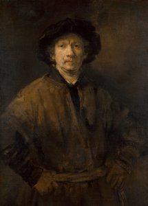 "" صورة شخصية كبيرة "(صورة شخصية كبيرة) لوحة رسمها رامبرانت فان راين (1606-1669) 1652 متحف تاريخ الفن ، فيينا بواسطة رامبرانت فان راين