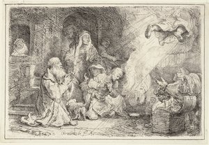 الملاك الرحيل من عائلة توبياس ، 1641 بواسطة رامبرانت فان راين