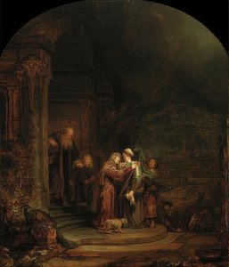 لقاء ماريا واليزابيث. 1640 بواسطة رامبرانت فان راين