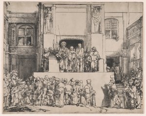 قدم المسيح للشعب ، 1655 ، 1655. بواسطة رامبرانت فان راين
