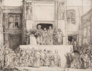 قدم المسيح للشعب. 1655 بواسطة رامبرانت فان راين