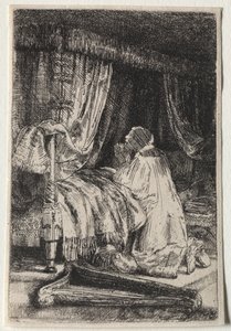 داود في الصلاة ، 1652. بواسطة رامبرانت فان راين