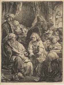 جوزيف يخبر أحلامه ، 1638. بواسطة رامبرانت فان راين