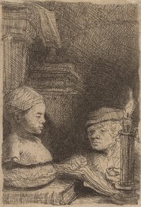 رجل رسم من فريق الممثلين ، ج. 1641. بواسطة رامبرانت فان راين