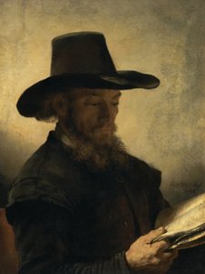 رجل القراءة ، ج .1648 بواسطة رامبرانت فان راين