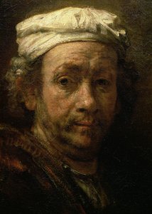 صورة للفنان عند حامله ، تفاصيل الوجه ، 1660 (تفاصيل 91054)